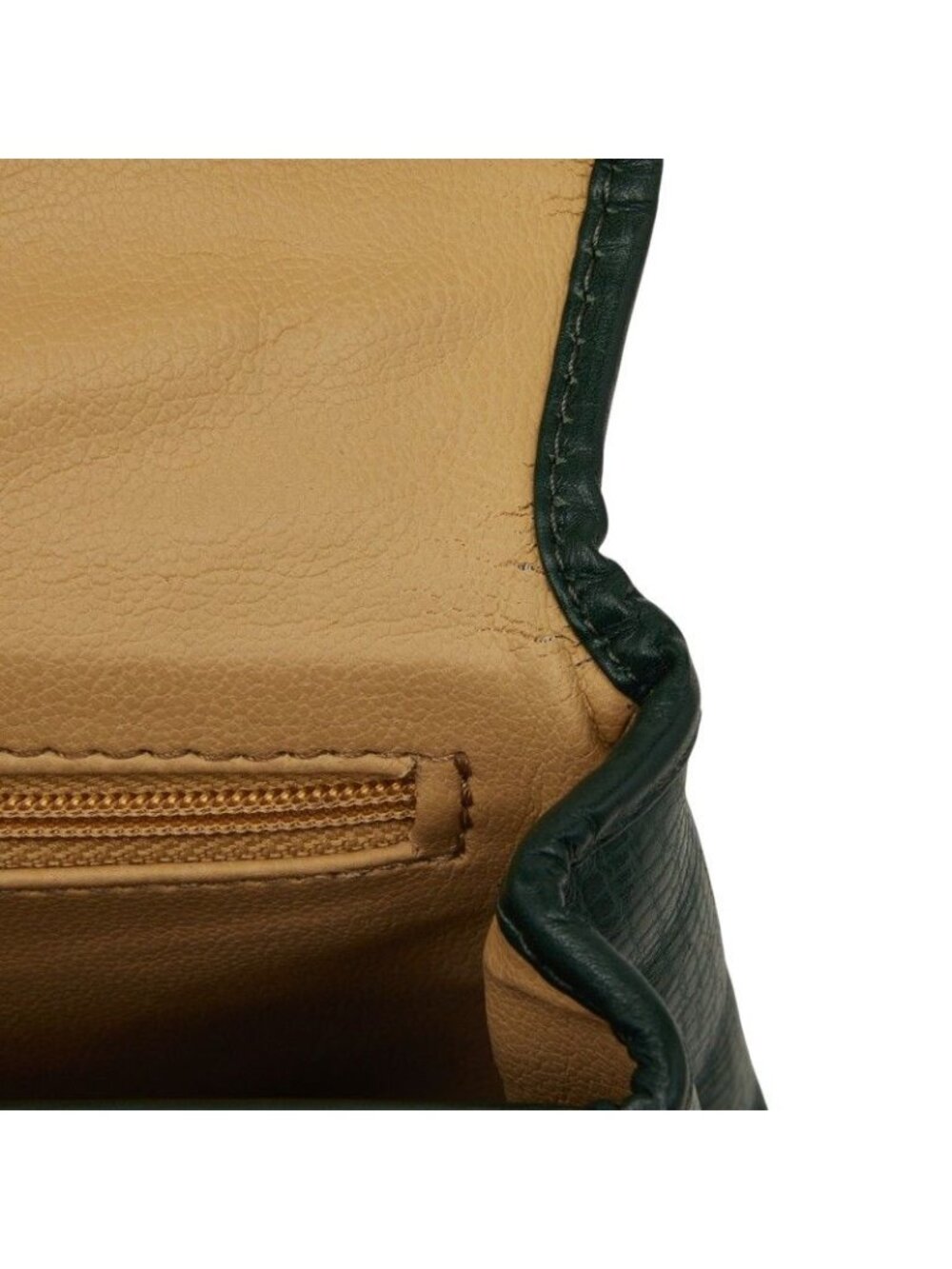 Dior 2-Way Shoulder Bag Green Leather - Picture 9 of 10